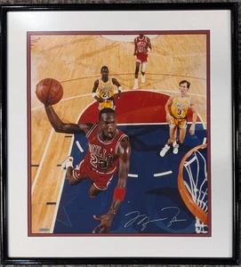 Michael Jordan HOF Signed Chicago Bulls 16x20 Framed Photo UDA BAS LOA - Picture 1 of 8