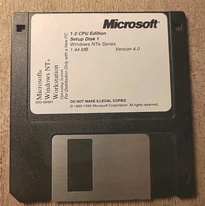 Windows NT Workstation 4.0 Setup Disk 1 Microsoft 1-2 CPU Edition 1.44MB 3.5” - Picture 1 of 1