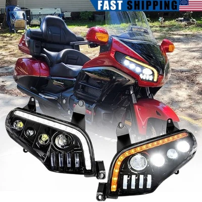 Светодиодная фара в сборе указатель поворота для Honda GoldWing GL1800 F6B 2001-2017 - Изображение 1 из 4