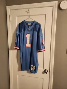 100% AUTHENTIC MITCHELL & NESS 1993 WARREN MOON HOUSTON OILERS JERSEY 56 XXXL  - Picture 1 of 5