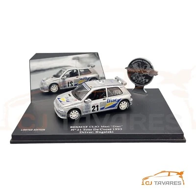 UNIVERSAL HOBBIES RENAULT CLIO MAXI DIAC #21 RALLY TOUR DE CORSE 1995 1/43 Foto 1 de 4
