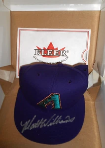 MATT WILLIAMS 2001 Fleer Legacy Autogramm Diamondbacks signiert Mütze/Mützenbox - Bild 1 von 7