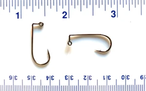 100 VMC 9147BN Black Nickel 90 Degree Aberdeen Jig Hooks Size 4 - Picture 1 of 1