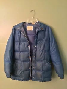 Vintage White Stag Women’s Blue Puffer Jacket Size L - Picture 1 of 4