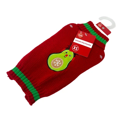 Dog Sweater Pajama Size XS Avocado Snowflake Holiday Christmas Xmas Pet Gift #2 - Image 1 of 3