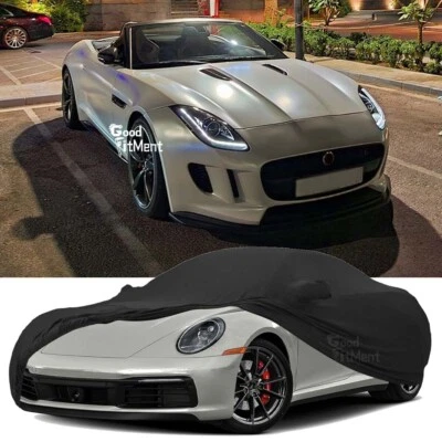 Indoor Protector Dustproof Full Car Cover Satin Stretch For Jaguar S-Type F-Type - image 1 of 4