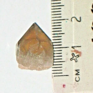 Rauchcitrinquarz Naturspitze 12 x 14 mm Sockel 18 mm hoch schön geformte Spitze - Bild 1 von 12