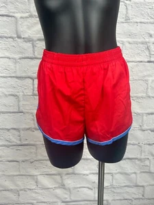 Laguna Running Shorts Red Blue Lined High Rise Vtg 80's Women's Size XL 18/20 - Picture 1 of 10