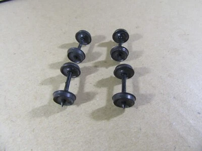 630V Vintage Ho Kadee USA 4 Essieux + 8 Roues Métal Ecartement 16 mm 1:87 - Photo 1/4