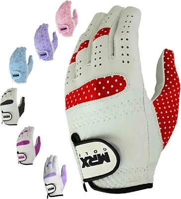 Women's Golf Gloves Soft Fit Cabretta Leather Lycra Women Golfer Left Hand Glove - Image 1 of 4