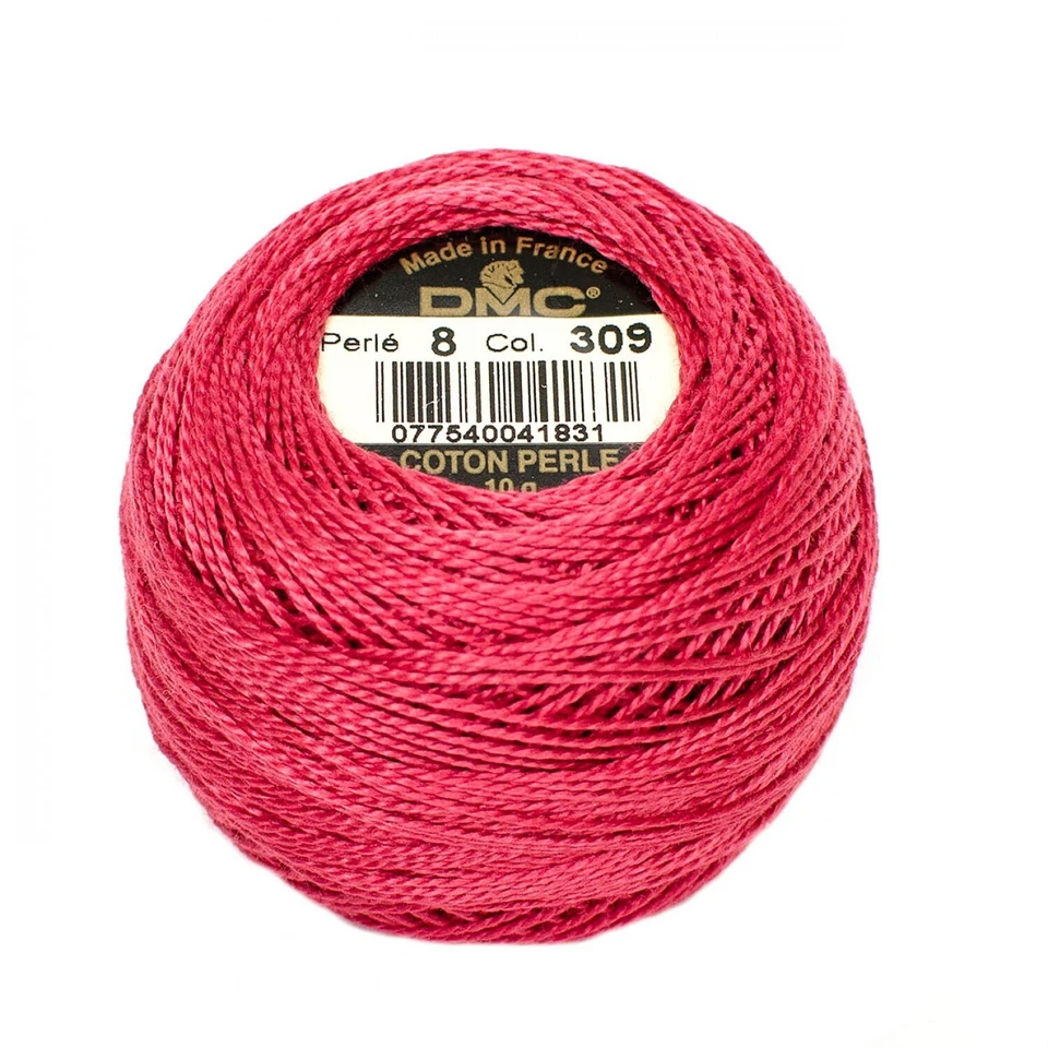 DMC Pearl / Perle Cotton Thread Balls Size 8 DARK ROSE 309 - Image 1 of 1