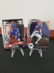 KADARIUS TONEY 2021 PANINI PRIZM DRAFT PICKS CRUSADE #176 RC + BASE CARD - Picture 1 of 3