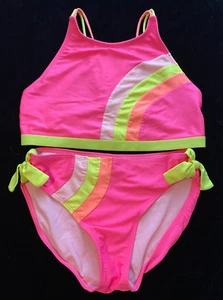 GIRL'S 2 PIECE SWIM SUIT - Picture 1 of 14