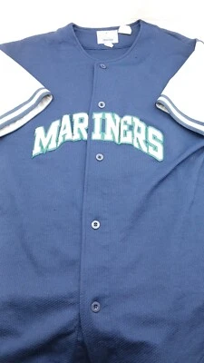 Vintage Starter XL Seattle Mariners Ken Griffey Jr. 24 Embroidered Button Jersey - Image 1 of 4