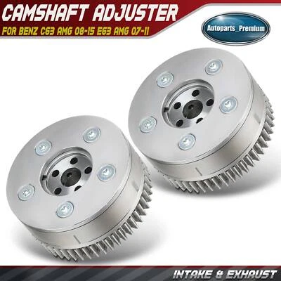 Ajustador de árbol de levas de admisión y escape 2 piezas engranajes VVT para Mercedes-Benz C63 E63 AMG Foto 1 de 4
