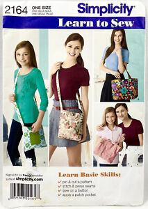 2011 Simplicity Sewing Pattern 2164 Womens Handbags 4 Styles Accessories 12040