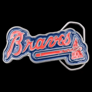 Fibbia da cintura squadra di baseball Atlanta Braves MLB Major League (nuova vecchia stock) - Foto 1 di 3