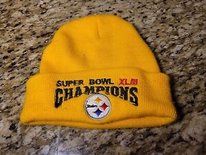 Pittsburgh Steelers hat beanie Cap winter NFL Football Pom Super Bowl XLIII 