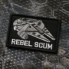 Patch Aufnäher Rebel Scum Rebellen Star Wars Milenium Falcon Falke Rebels EDC 