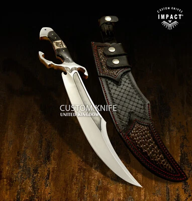 IMPACT CUTLERY RARE CUSTOM FULL TANG FULLER 18.50"BOWIE KNIFE STAG ANTLER HANDLE - Image 1 of 4