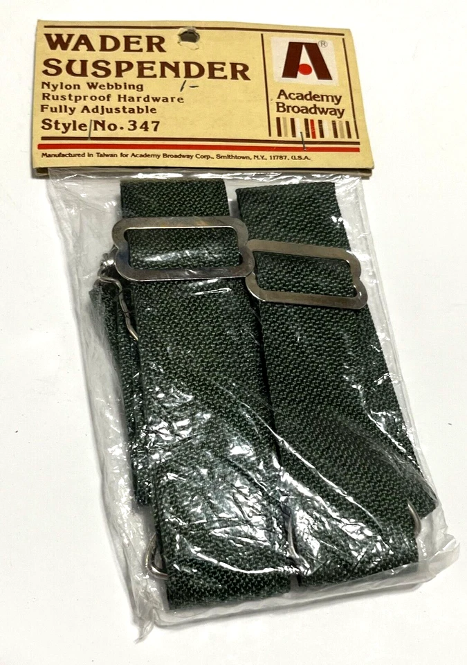 ACADEMY BROADWAY Wader Suspender 347 Nylon Webbing Rustproof Adjustable NEW - Image 1 of 2
