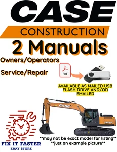 CASE CX135SR CRAWLER BAGGER BETREIBER SERVICE REPARATURWERKSTATT HANDBUCH PDF USB - Bild 1 von 5