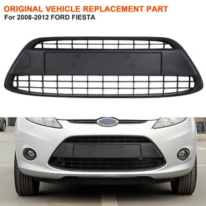 Fits For Ford Fiesta Black Front Bumper Lower Center Grille with Cover 2008-2012 - Picture 1 of 11