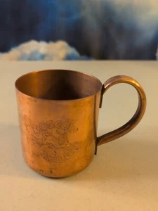 Vintage Moscow Mule Kicking Donkey N Bull Copper Mug Cup (#3) - Picture 1 of 24