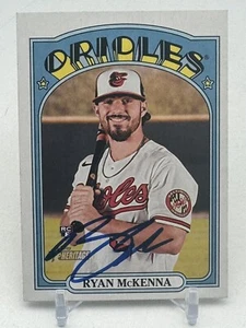 2021 Topps Heritage Ryan McKenna Signed Baseball Card #525 Philadelphia Phillies - Picture 1 of 2
