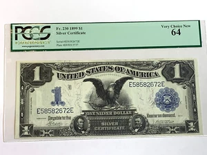 1899 $1 Silver Certificate Black Eagle PCGS 64 - Very Choice New UNC - Fr. 230 - Picture 1 of 2