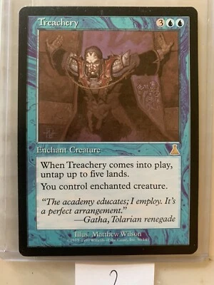 MTG-Treachery - Urza's Destiny - NM Never Played Immediately Incase 2 In Stock - Image 1 of 3