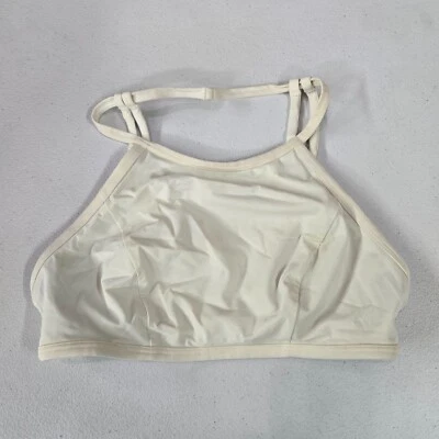 Traje de baño para mujer Lululemon 2 bikini marfil cuello alto tiras inalámbrico Foto 1 de 4
