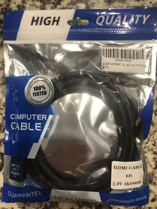 6ft High Speed HDMI Cable - 4K 60Hz - NEW - Picture 1 of 2