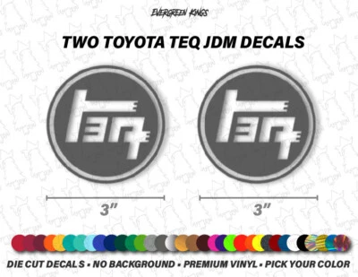 Calcomanías JDM TEQ CIRCLE para Tundra Land Cruiser RAV4 Sequoia FJ Tacoma 4Runner SRX Foto 1 de 4