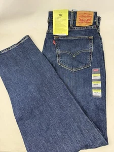Jeans elásticos cómodos calce recto azul Levi's 514 para hombre nuevos con etiquetas talla 38x34 - Imagen 1 de 8
