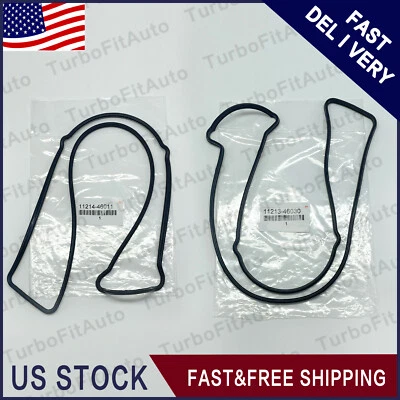 New Valve Cover Gaskets W/ Crank And Cam Seals For 2001-2005 Toyota Lexus IS300 Foto 1 de 4