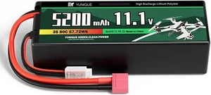 LiPo Akku 3 Zellen 11.1V 5200mAh 80C T-Plug für RC Modelle hohe Leistung - Bild 1 von 4
