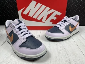 NEW Nike Dunk Low Blue Thunder Copper Swoosh GS Size 6.5Y Women's 8 DX1663-400 - Picture 1 of 12