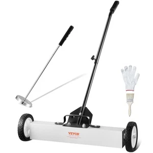 VEVOR 24-Inch Magnetic Sweeper with Wheels Telescoping Magnetic Pickup Tool - Picture 1 of 12