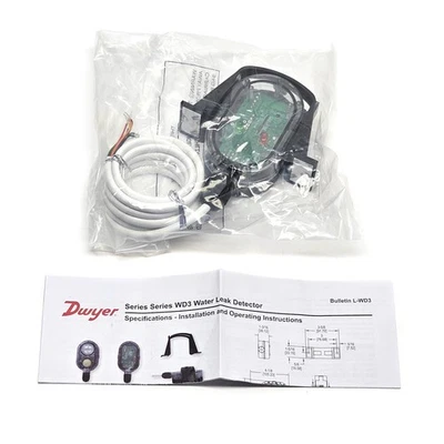 DWYER INSTRUMENTS NEW Dwyer WD3-LP-D2 Line Powered Water Leak Detector Remote Probe w/ DPDT Relay