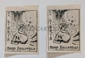 MARIO BALLARELLI - 2 Ex Libris - Picture 1 of 2