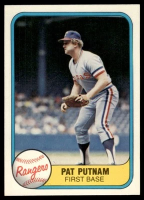 1981 Fleer Pat Putnam Texas Rangers #630 - Image 1 of 2
