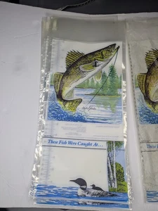 Vintage 1974 Aquatic Bag For Fishing Mail Fish Walleye Collectible - Picture 1 of 4