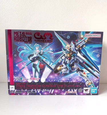 METAL ROBOT Spirits Strike Freedom Gundam Type II Hatsune Miku Ver. Bandai Japan - Image 1 of 4