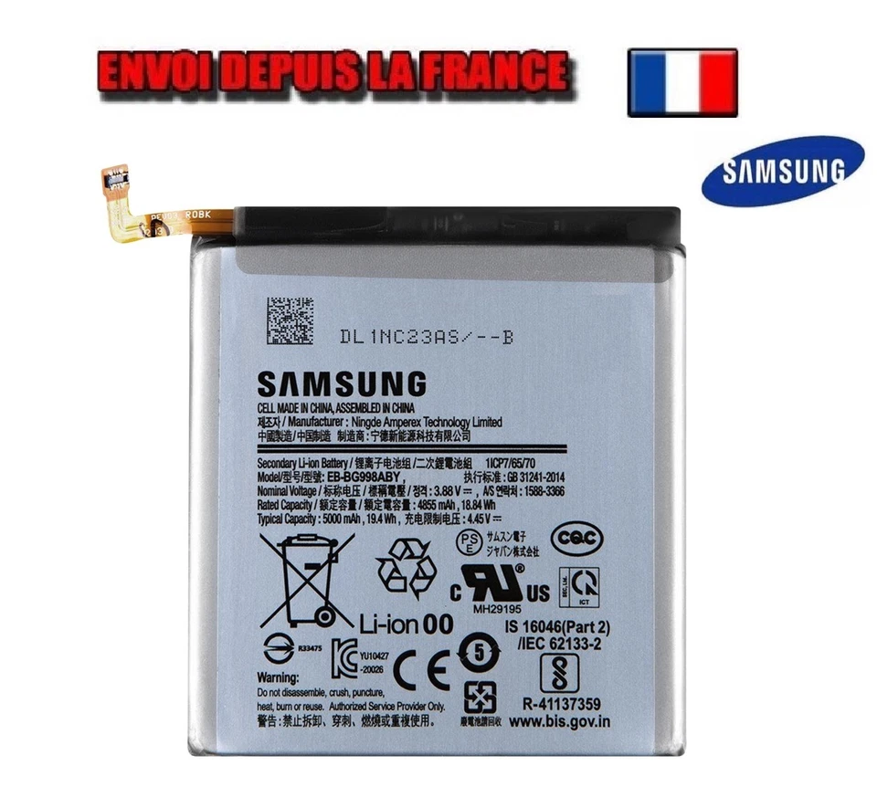 Original OEM Samsung Galaxy S21 Ultra 5G (G998B) Battery EB-BG998ABY 5000mAh - Image 1 of 1