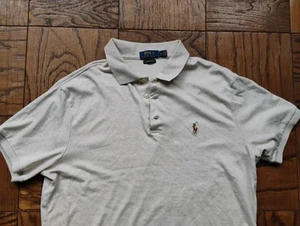 Polo Ralph Lauren Mens Tan Custom Slim Fit Shirt Size Large - Picture 1 of 6