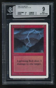 ***BGS 9 Unlimited Lightning Bolt*** MTG Unlimited Magic Kid Icarus - Picture 1 of 2