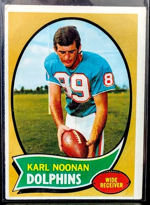 1970 Topps Karl Noonan #223 Miami Dolphins EX-NMT (a) - Image 1 of 2
