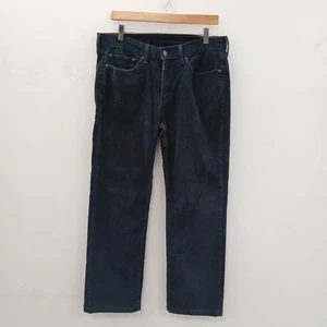 Levi 514 Corduroy Jeans Size 32 Mens Navy Blue Casual Cotton RMF-FPL-BL - Picture 1 of 6
