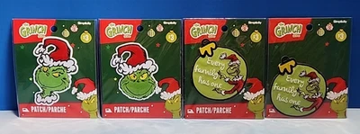 Lot of 4 The Grinch Christmas Iron-on Patch Stitched Simplicity - Image 1 of 4